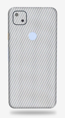 OggyBaba google pixel 4a, google pixel4a Mobile Skin(3D Silver Carbon Fibre)
