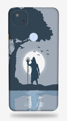 OggyBaba google pixel 4a, google pixel4a Mobile Skin(Shiv Ji With Gloss Finish)