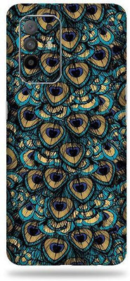 OggyBaba oppo f19 pro plus, oppo f19 pro + Mobile Skin(Peacock Feather With Sparkling Finish)