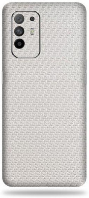 OggyBaba oppo f19 pro plus, oppo f19 pro + Mobile Skin(3D Milky White Carbon Fibre)