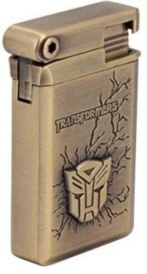 TrustShip Transformers Designed Edition Red Jet Flame Lighter ™ Present Optimas Prime Edition Red Jet Flame Lighter Smoking Cigar Cigarette Butane Red Torch Jet Flame Lighter Pocket Lighter(Golden)