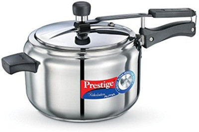 Prestige Nakshatra Alpha 5 L Inner Lid Induction Bottom Pressure Cooker(Stainless Steel)