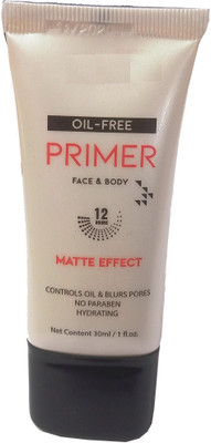 Emijun MATTE EFFECT FACE & BODY OIL FREE GEL PRIMER Primer  - 30 ml(Transparent)