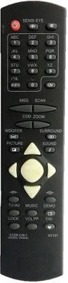 Kishore Traders COMPATIBLE REMOTE CONTROL FOR  TV CRT VSR200A VSR200C VIDEOCON Remote Controller(Black)