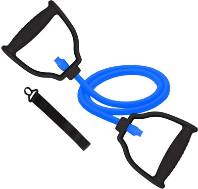 ZUCLLIN Resistance Toning Tube Exercise Bands with Additional Door Anchor(Blue) Resistance Tube(Blue)