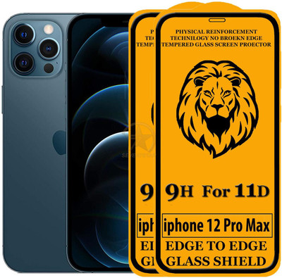 SEVEN7STAR Edge To Edge Tempered Glass for Apple iPhone 12 Pro Max (6.7)(Pack of 2)