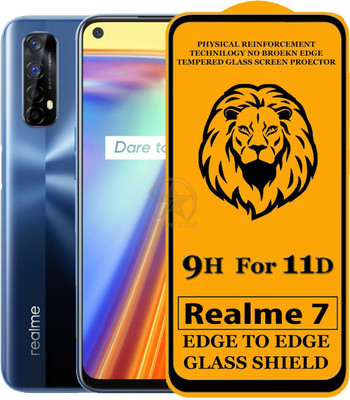 SEVEN7STAR Edge To Edge Tempered Glass for Realme 7(Pack of 1)