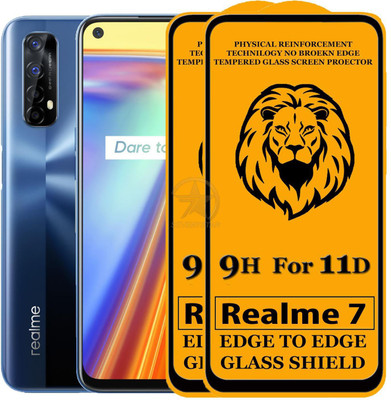 HQ Protection Edge To Edge Tempered Glass for Realme 7(Pack of 2)
