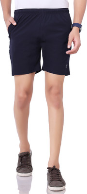 Arbour Solid Men Blue Basic Shorts