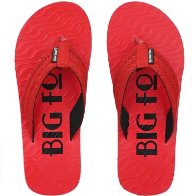 BIG FOX Men Slippers(Red , 7)