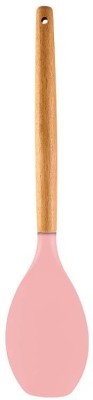 P-PLUS INTERNATIONAL PPLUS_WOOD_SPTL A_PINK_1 Mixing Spatula(Pack of 1)