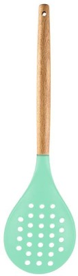 P-PLUS INTERNATIONAL PPLUS_WOOD_SKIMMER_GREEN_1 Mixing Spatula(Pack of 1)