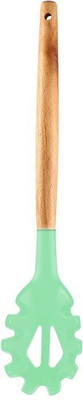 P-PLUS INTERNATIONAL PPLUS_WOOD_PASTA_GREEN_1 Lifting Spatula(Pack of 1)