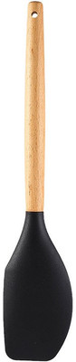 P-PLUS INTERNATIONAL PPLUS_WOOD_SPTL B_BLACK_1 Mixing Spatula(Pack of 1)