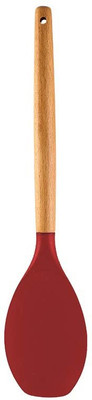 P-PLUS INTERNATIONAL PPLUS_WOOD_SPTL A_RED_1 Mixing Spatula(Pack of 1)