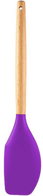 P-PLUS INTERNATIONAL PPLUS_WOOD_SPTL B_PURPLE_1 Mixing Spatula(Pack of 1)