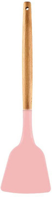 P-PLUS INTERNATIONAL PPLUS_WOOD_SPATULA_PINK_1 Mixing Spatula(Pack of 1)