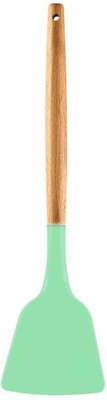 P-PLUS INTERNATIONAL PPLUS_WOOD_SPATULA_GREEN_1 Mixing Spatula(Pack of 1)