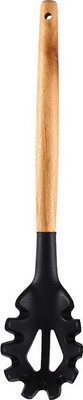 P-PLUS INTERNATIONAL PPLUS_WOOD_PASTA_BLACK_1 Lifting Spatula(Pack of 1)