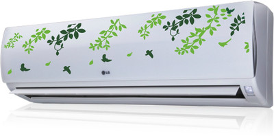 VCREATE DECOR 19 cm Green Leafs Removable Sticker(Pack of 1)