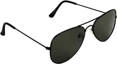 Cluemen Aviator Sunglasses(For Men, Black)