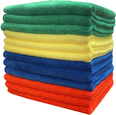 Auto Hub Microfiber Vehicle Washing  Cloth(Pack Of 12, 250 GSM)