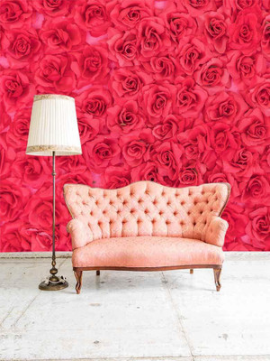 BPDESIGNSOLUTION Floral & Botanical Multicolor Wallpaper(41 cm x 244 cm)