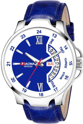 Piaoma Day And Date Functioning High Quality Analog Watch - For Men