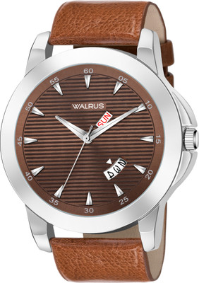 Walrus Walrus Maverick XVI Brown Dial Day Date Men's Watch Analog Watch  - For Men