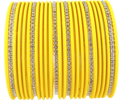 ZULKA Metal Zircon Bangle Set(Pack of 26)