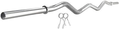 STARX 3Ft Weight Lifting Curl Rod 20MM with Rod Locks Weight Lifting Bar