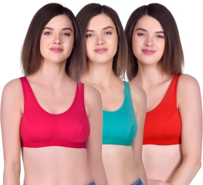 TEENPLUS Women Sports Non Padded Bra(Multicolor)