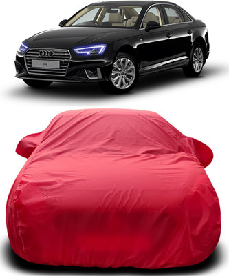 MoTRoX Car Cover For Audi A4 (With Mirror Pockets)(Red)