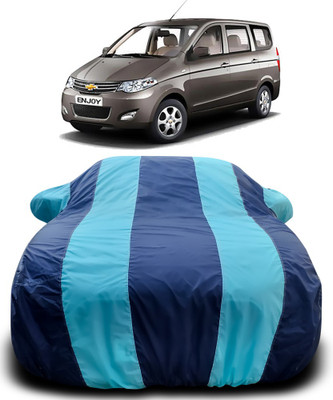 APNEK Car Cover For Chevrolet Enjoy (With Mirror Pockets)(Blue, Blue)