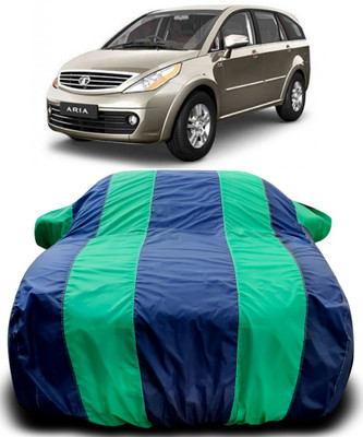 MoTRoX Car Cover For Tata Aria (With Mirror Pockets)(Blue, Green)