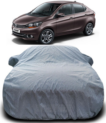 MoTRoX Car Cover For Tata Tigor Facelift (With Mirror Pockets)(Black, White)