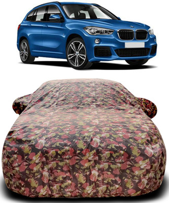MoTRoX Car Cover For BMW X1 (With Mirror Pockets)(Green, Red)