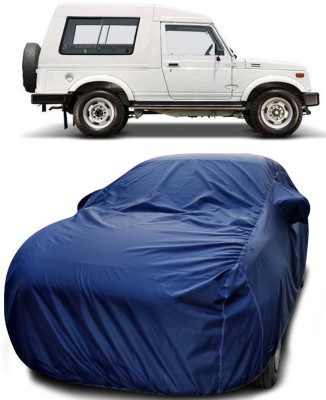 NUMBOR ONE Car Cover For Maruti Suzuki Gypsy MG-410 (With Mirror Pockets)(Blue)