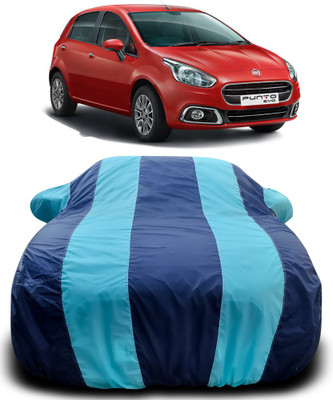 MoTRoX Car Cover For Fiat Punto Evo (With Mirror Pockets)(Blue, Blue)