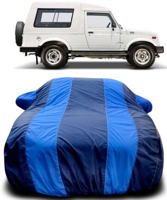 MoTRoX Car Cover For Maruti Suzuki Gypsy MG-410 (With Mirror Pockets)(Blue)