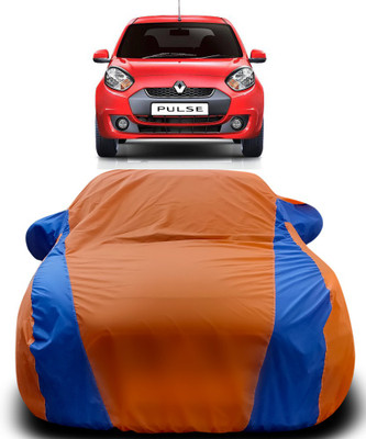 ProRox Car Cover For Renault Pulse (With Mirror Pockets)(Orange, Blue)