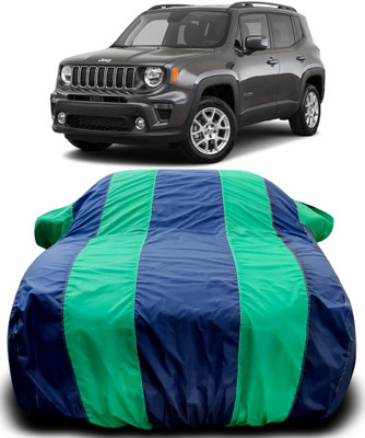 NUMBOR ONE Car Cover For Jeep Jeep (With Mirror Pockets)(Blue, Green)