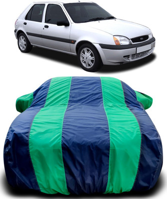 MoTRoX Car Cover For Ford Fiesta Old (With Mirror Pockets)(Blue, Green)