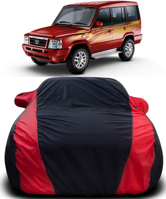 APNEK Car Cover For Tata Sumo Victa (With Mirror Pockets)(Black, Red)