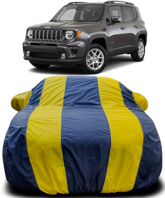 NUMBOR ONE Car Cover For Jeep Jeep (With Mirror Pockets)(Blue, Yellow)