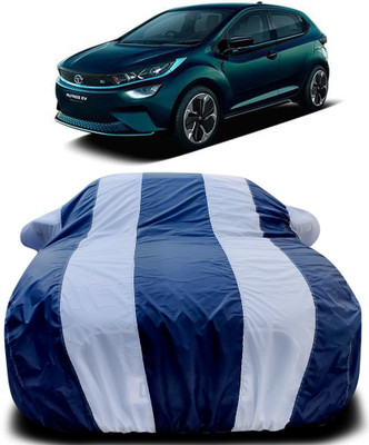 APNEK Car Cover For Tata Altroz EV (With Mirror Pockets)(Blue, White)