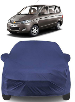 APNEK Car Cover For Chevrolet Enjoy (With Mirror Pockets)(Blue)