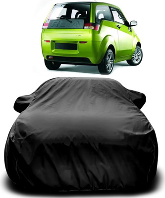 APNEK Car Cover For Mahindra Reva (With Mirror Pockets)(Black)