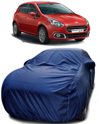 NUMBOR ONE Car Cover For Fiat Punto Evo (With Mirror Pockets)(Blue)