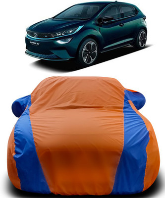 APNEK Car Cover For Tata Altroz EV (With Mirror Pockets)(Orange, Blue)
